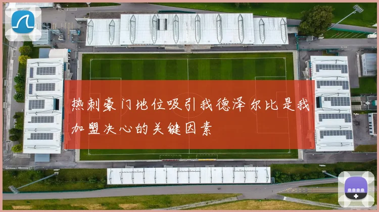 热刺豪门地位吸引我德泽尔比是我加盟决心的关键因素